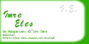 imre eles business card